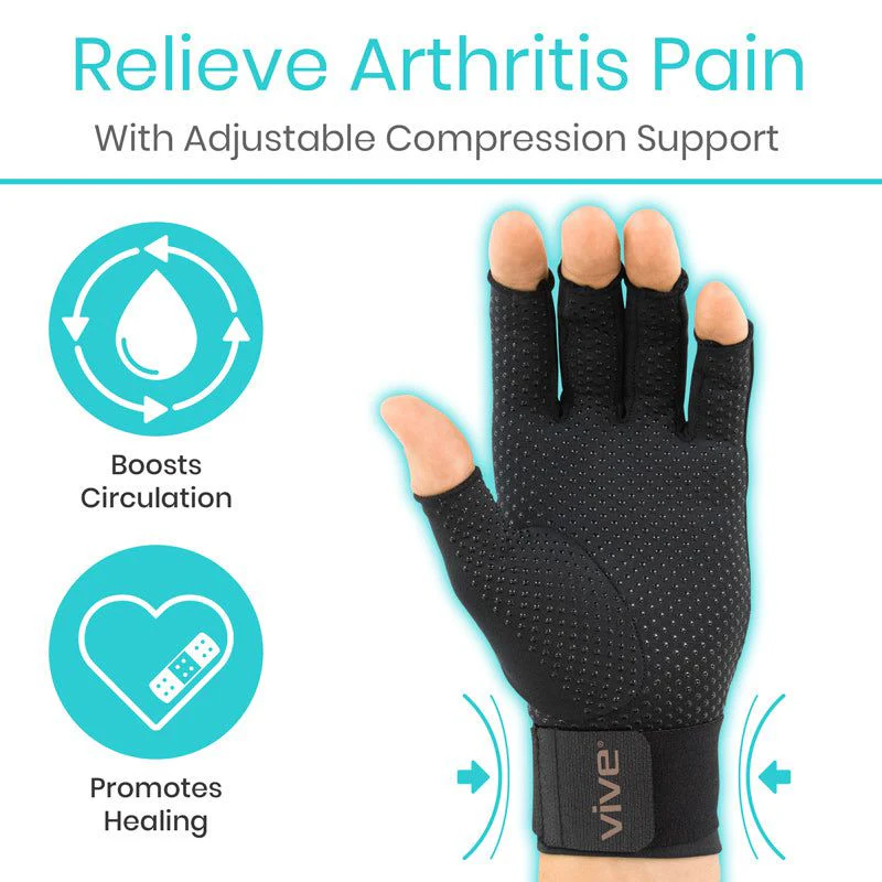 Copper Arthritis Gloves with Strap - Image 2