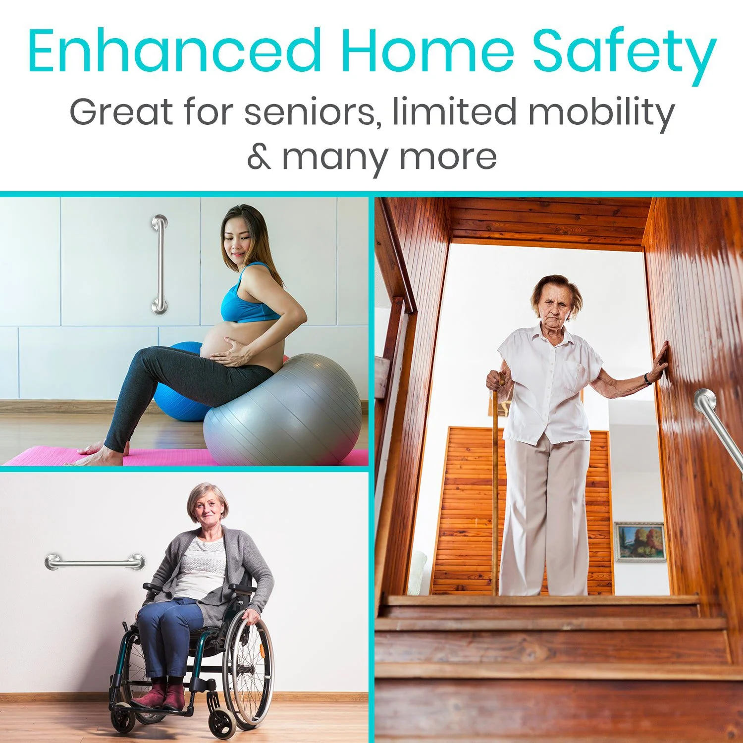 Metal Grab Bar 24" - Image 4