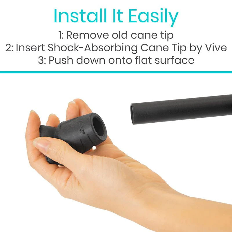 Shock Absorbing Cane Tip (2-Pack) - Image 4
