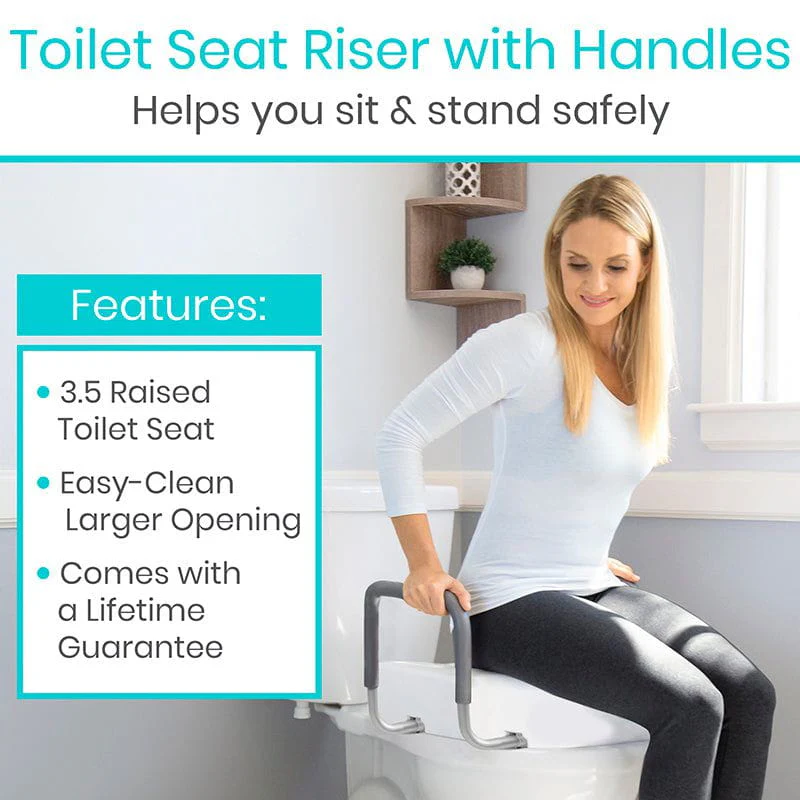 Toilet Seat Riser with Arms - Image 2